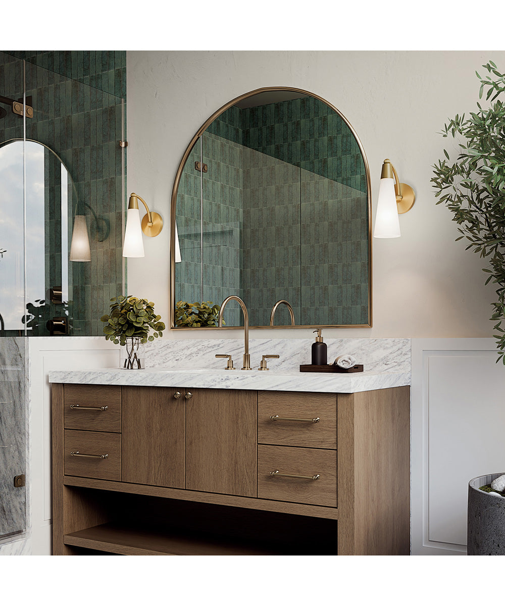 Tess 1-Light Sconce Aged Brass