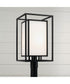 Aiden 1-Light Outdoor Post-Lantern Black