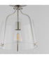 Bellmore 1-Light Pendant/Semi Flush Satin Nickel