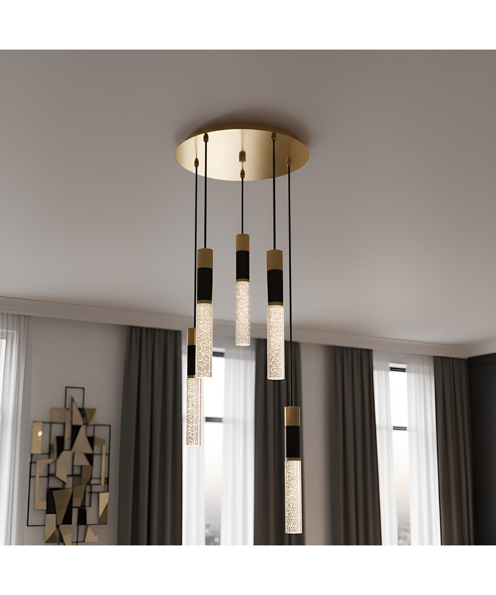 Davies 5-light Pendant Brushed Gold