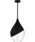 Drover 1-Light 12"W Matte Black Pendant Ceiling Light