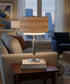 27"H 3-Way Table Lamp Polished Nickel