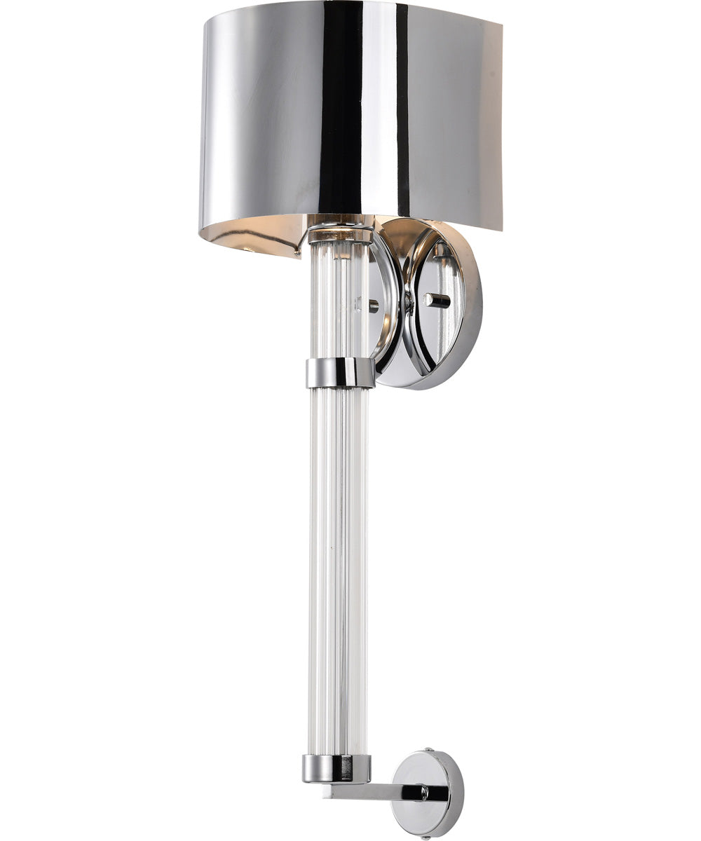 Teagon 1-Light Vanity & Wall Polished Nickel