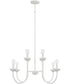 Mallory 8-Light Chandelier Ceramic White