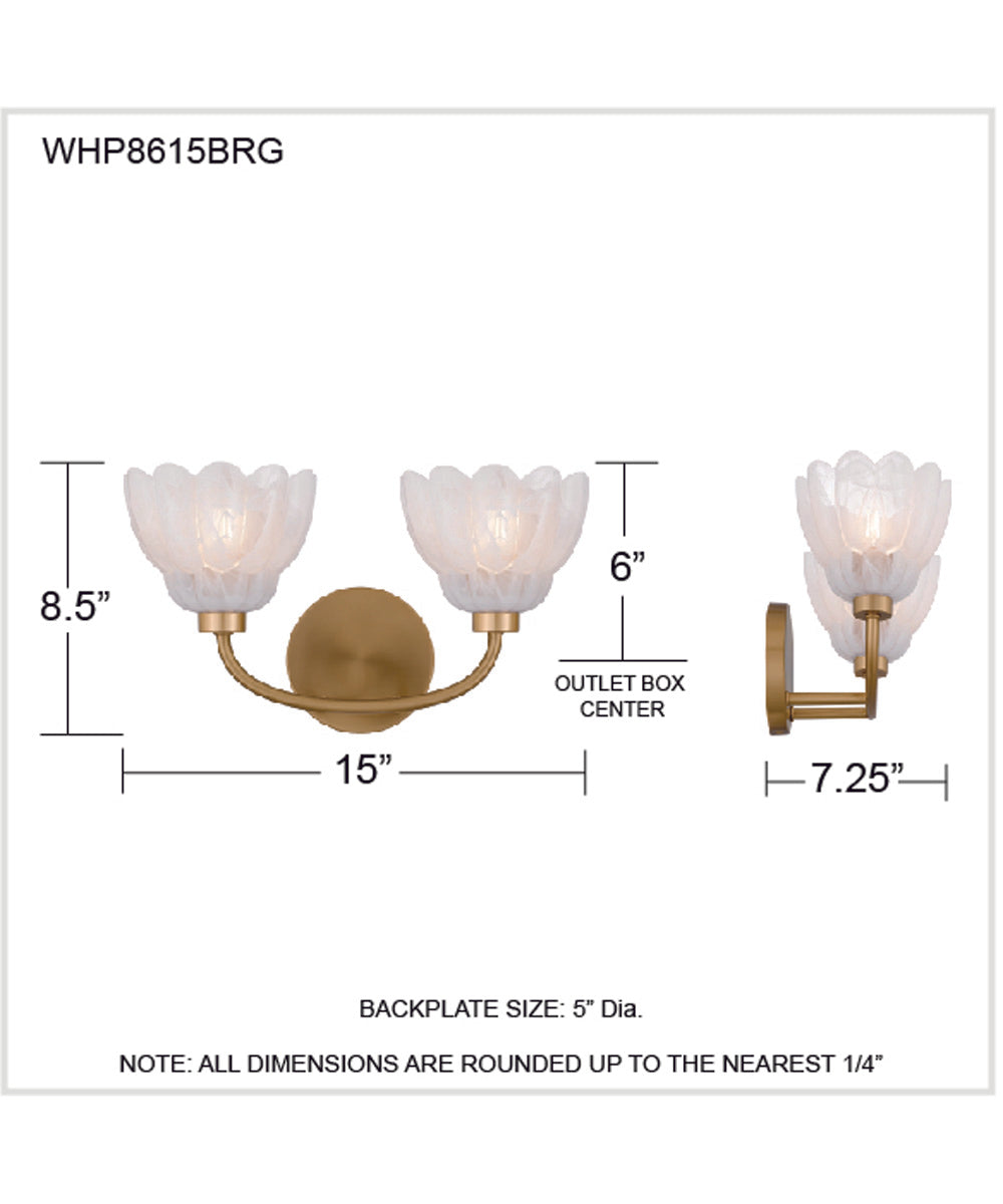 Whitecap 2-light Bath Light Brushed Gold