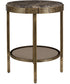 Cusano Round Dark Marble Accent Table