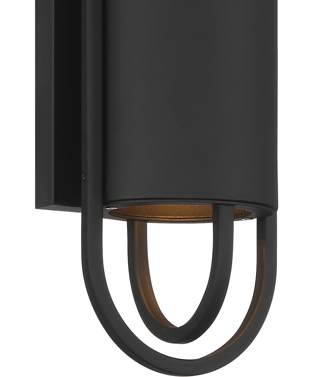 Nightfall 1 Light Wall Lantern Black