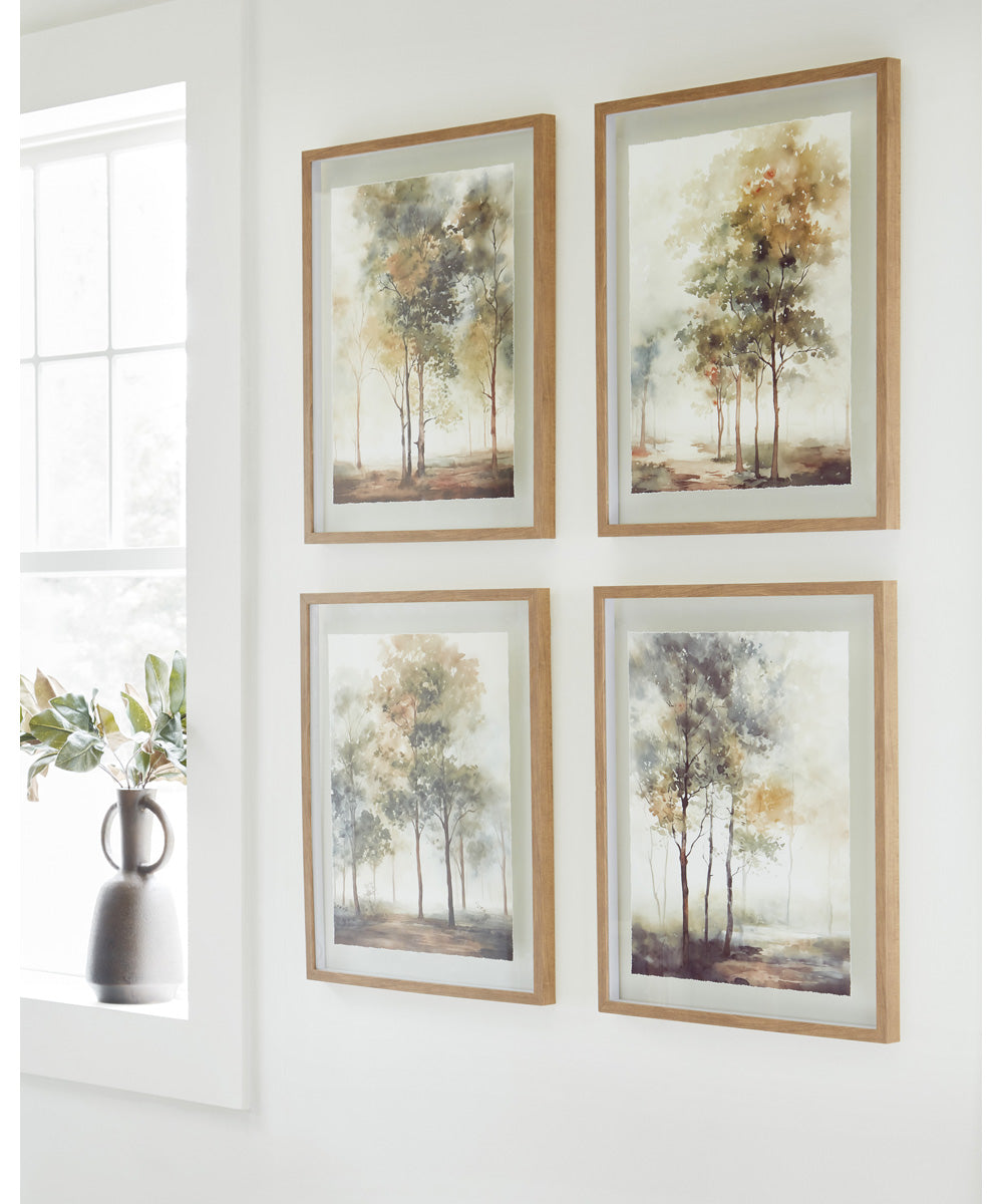 Bryneford Wall Art Set Set of 4 Multi