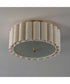 Penelope 2-Light Flush mount Natural Aged Brass