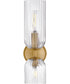 Ava 2-Light Medium Two Light Sconce in Lacquered Brass