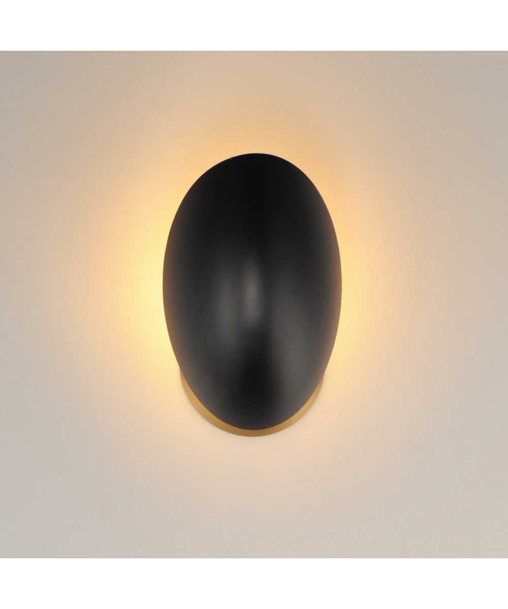 Maris Wall Sconce Black / Natural Aged Brass