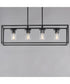 Lateral 4-Light Linear Pendant Black
