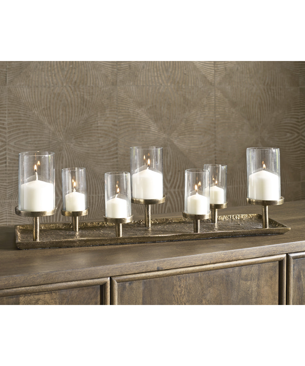 Wallmond Candle Holder Antique Brass