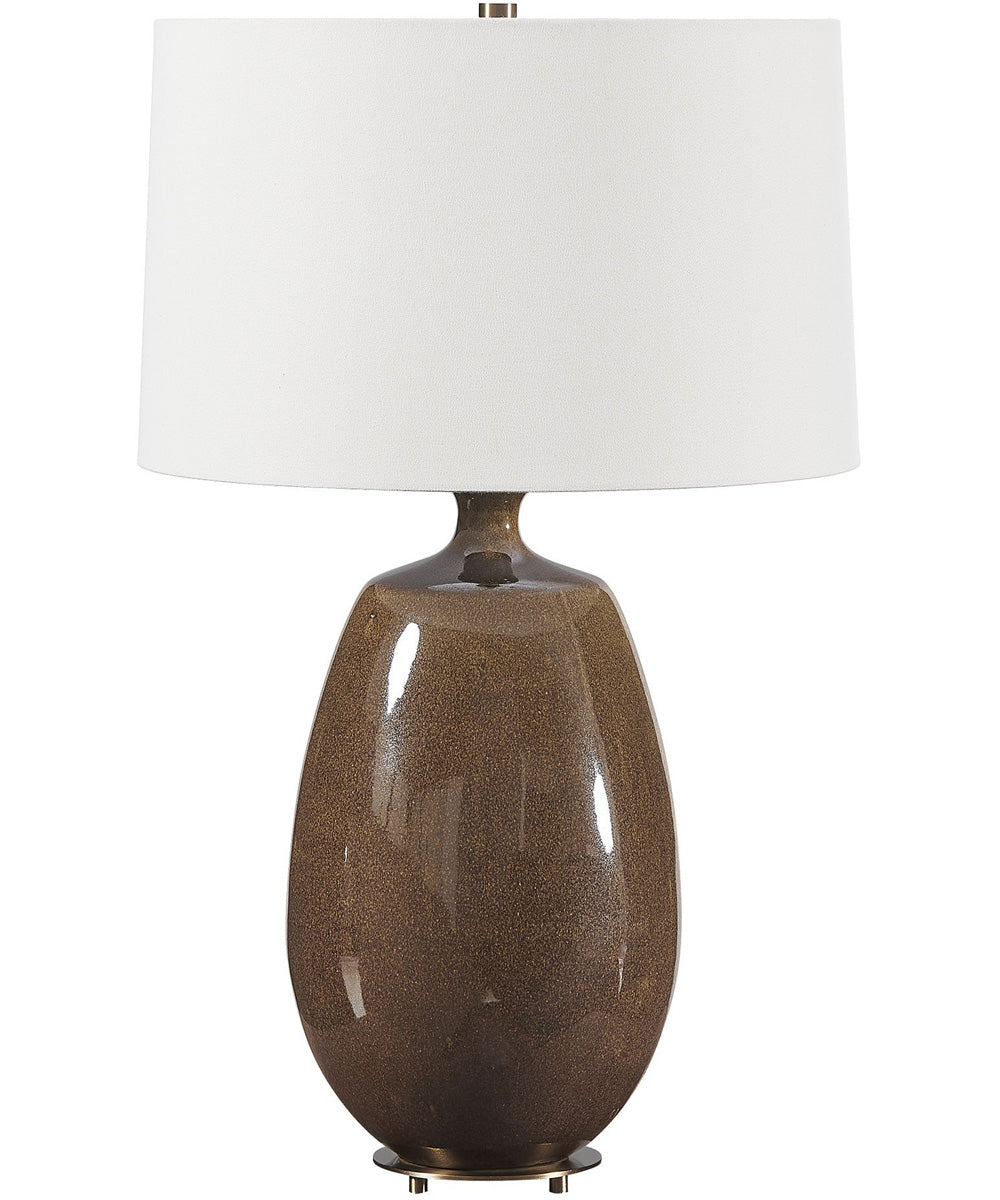 Vinson Glossy Brown Table Lamp