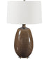 Vinson Glossy Brown Table Lamp