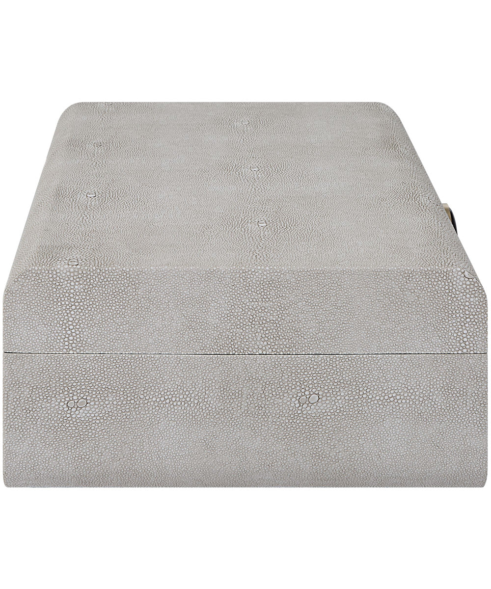 Lalique White Shagreen Box