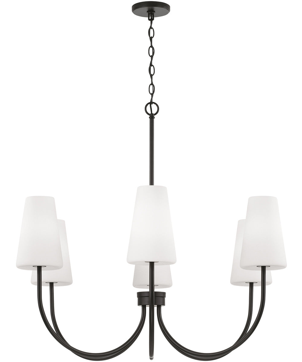 Averitt 6-Light Chandelier Matte Black
