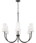 Averitt 6-Light Chandelier Matte Black