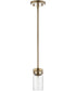 Intersection 1-Light Pendant Burnished Brass