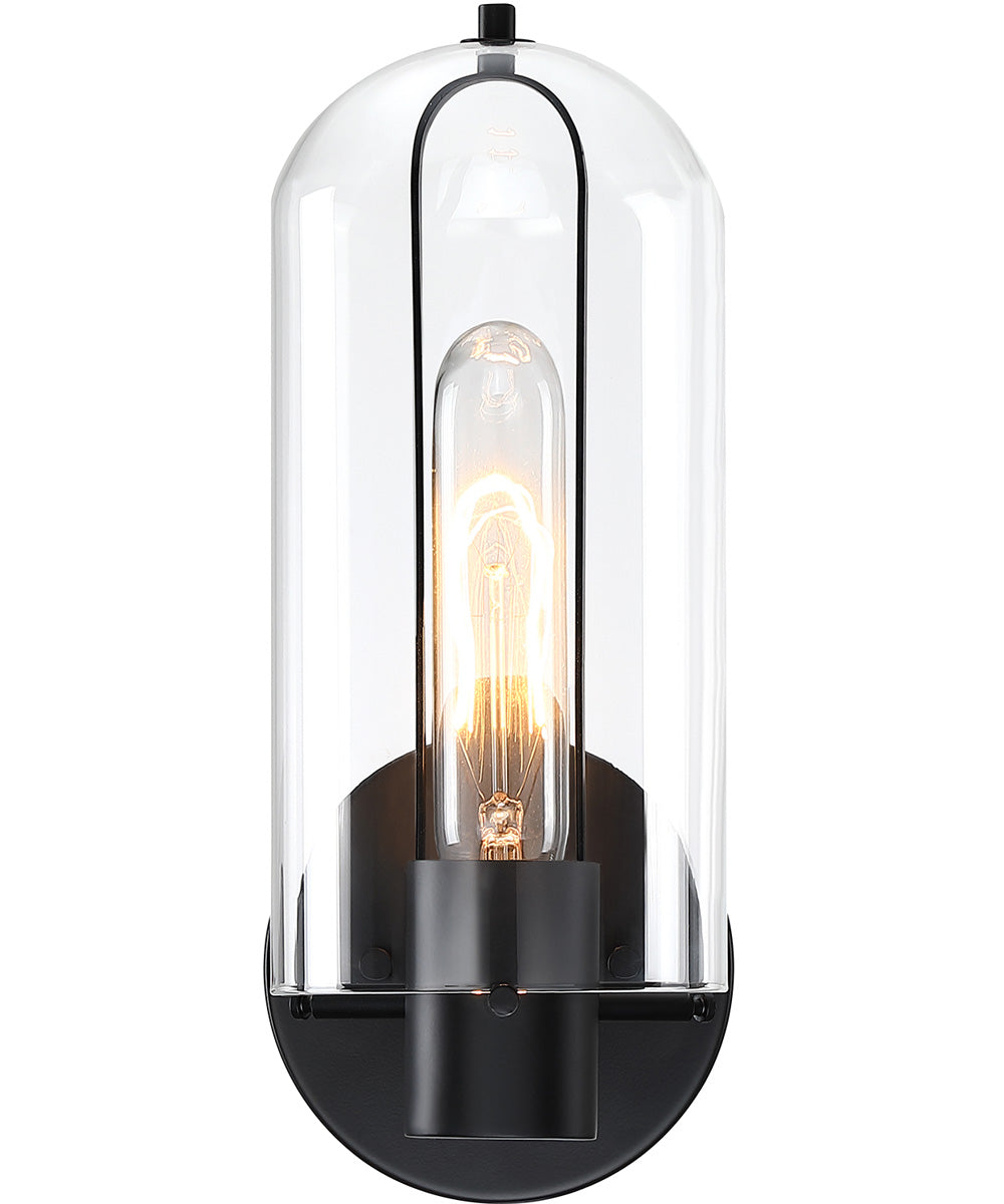 Skylar 1 Light Wall Sconce Matte Black