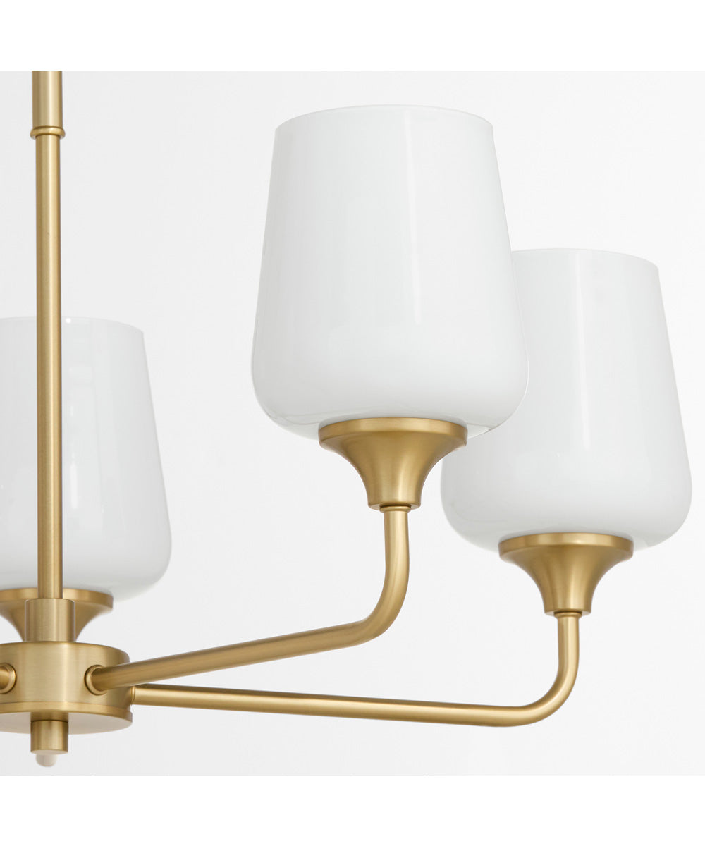 Raymond Chandelier Aged Brass