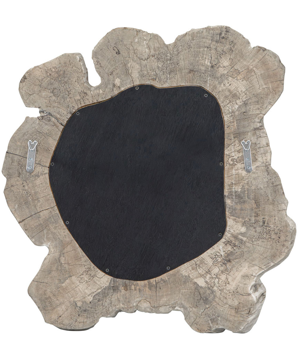 Ariadne Round Wood Mirror