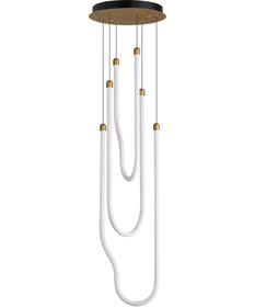 Soleil 3-Light LED Pendant Natural Aged Brass