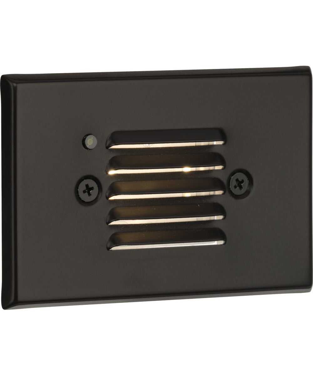 LED Indoor/Outdoor Integrated LED Wall or Step Light with Photocell Antique Bronze