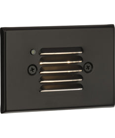 LED Indoor/Outdoor Integrated LED Wall or Step Light with Photocell Antique Bronze