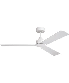 52"W Charming 3-Blade Indoor/Outdoor Ceiling Fan Light Kit Optional White