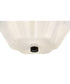 Honey 3-Light Medium Semi-Flush Mount in Black