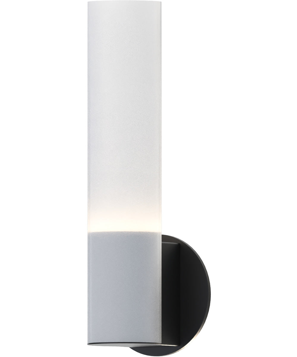 Highball Frosted LED Wall Sconce Black