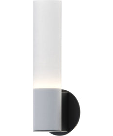 Highball Frosted LED Wall Sconce Black
