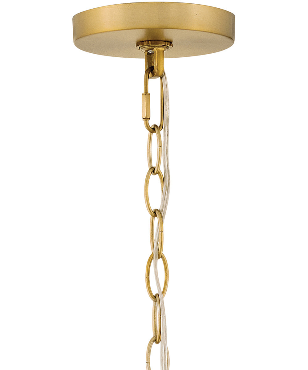 Brynn 1-Light Medium Pendant in Lacquered Brass