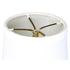 6"W x 5"H White Linen Drum Chandelier Clip-On Lampshade