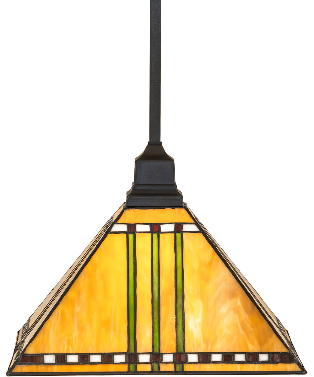 13" Square Prairie Corn Pendant
