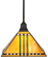 13" Square Prairie Corn Pendant