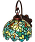 8" Wide Nightfall Wisteria Wall Sconce
