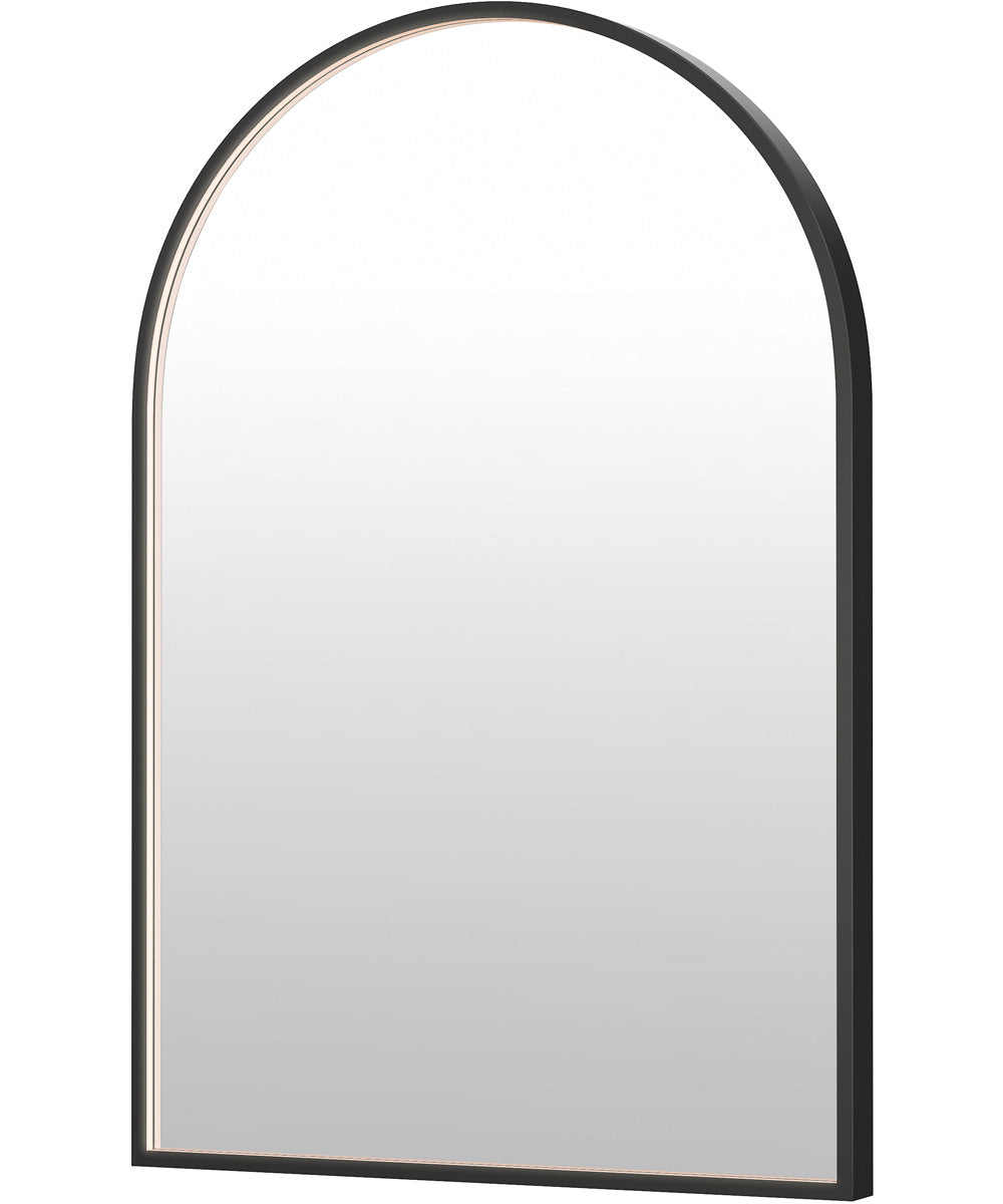 Elisse 24x36 Arch BK LED MIRROR Black