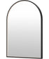 Elisse 24x36 Arch BK LED MIRROR Black