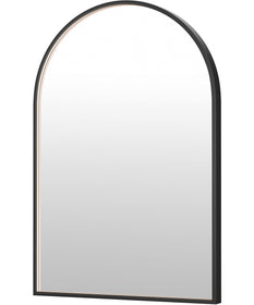 Elisse 24x36 Arch BK LED MIRROR Black