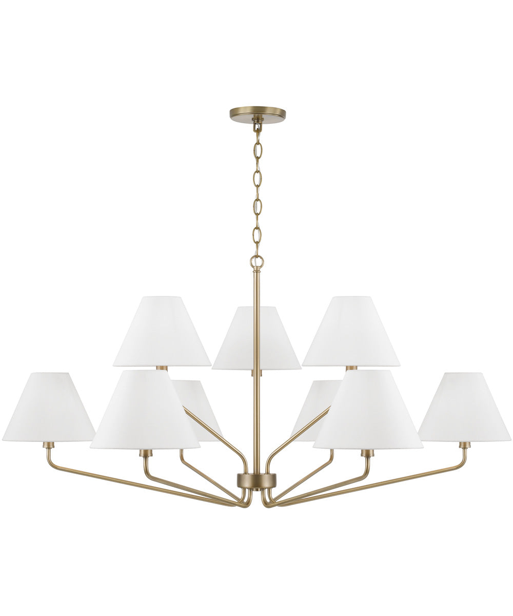 Chadwick 9-Light Chandelier Aged Brass