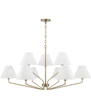 Chadwick 9-Light Chandelier Aged Brass