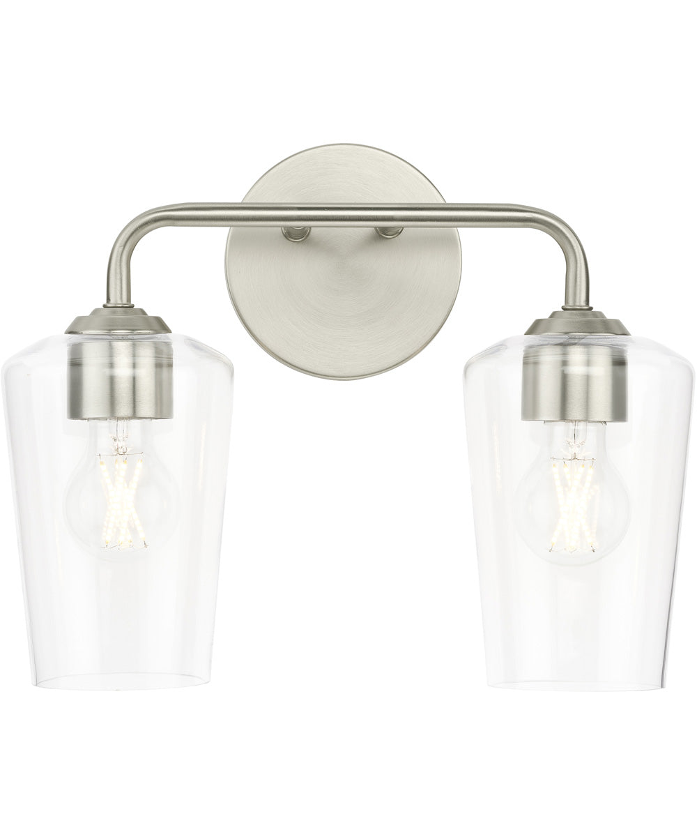 Celino 2-Light Bath & Vanity Brushed Nickel