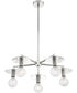 28"W Bizet 5-Light Chandelier Polished Nickel