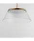 Jensen 18 inch LED Pendant Satin Brass