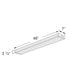 49"W Prismatic Wraparound 1-Light Integrated LED Light LightStrip Ceiling Light Fixture by RP Lighting