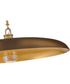 Sadie 1-Light Medium Dome Chandelier in Lacquered Brass