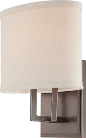 8"W Gemini 1-Light Vanity & Wall Hazel Bronze