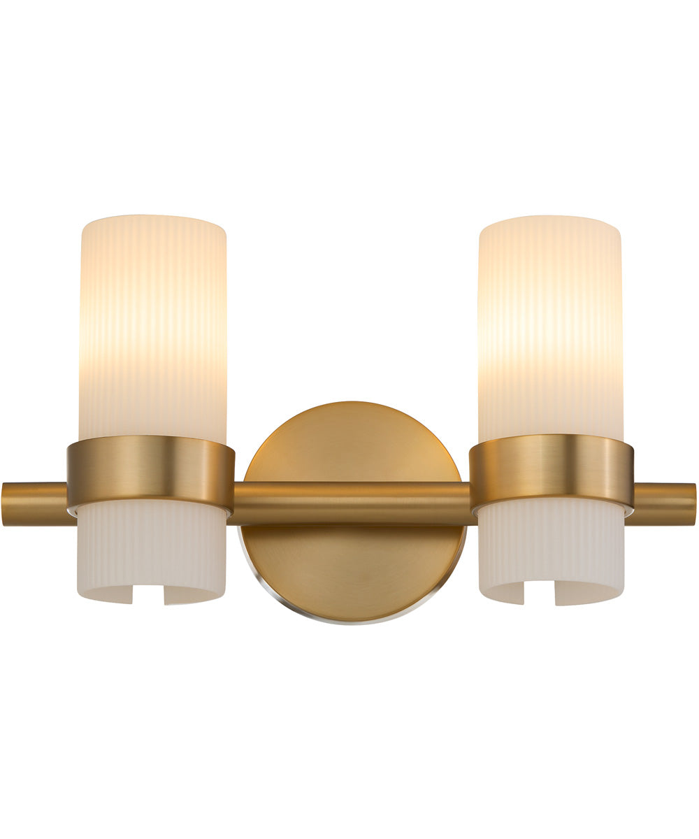 Sojourn 2-light Bath Vanity Light Brushed Brass